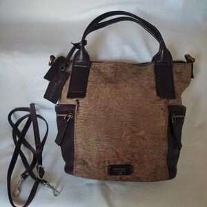 Fossil Emmerson Brown and Tan Women's Bag
